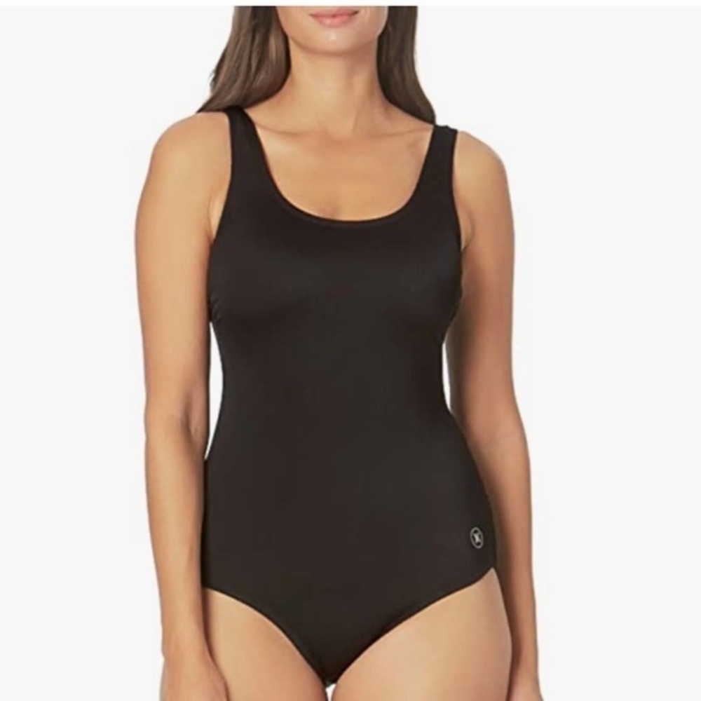 Hurley Ladies One Piece Swimsuit Black Size XX- Large‎